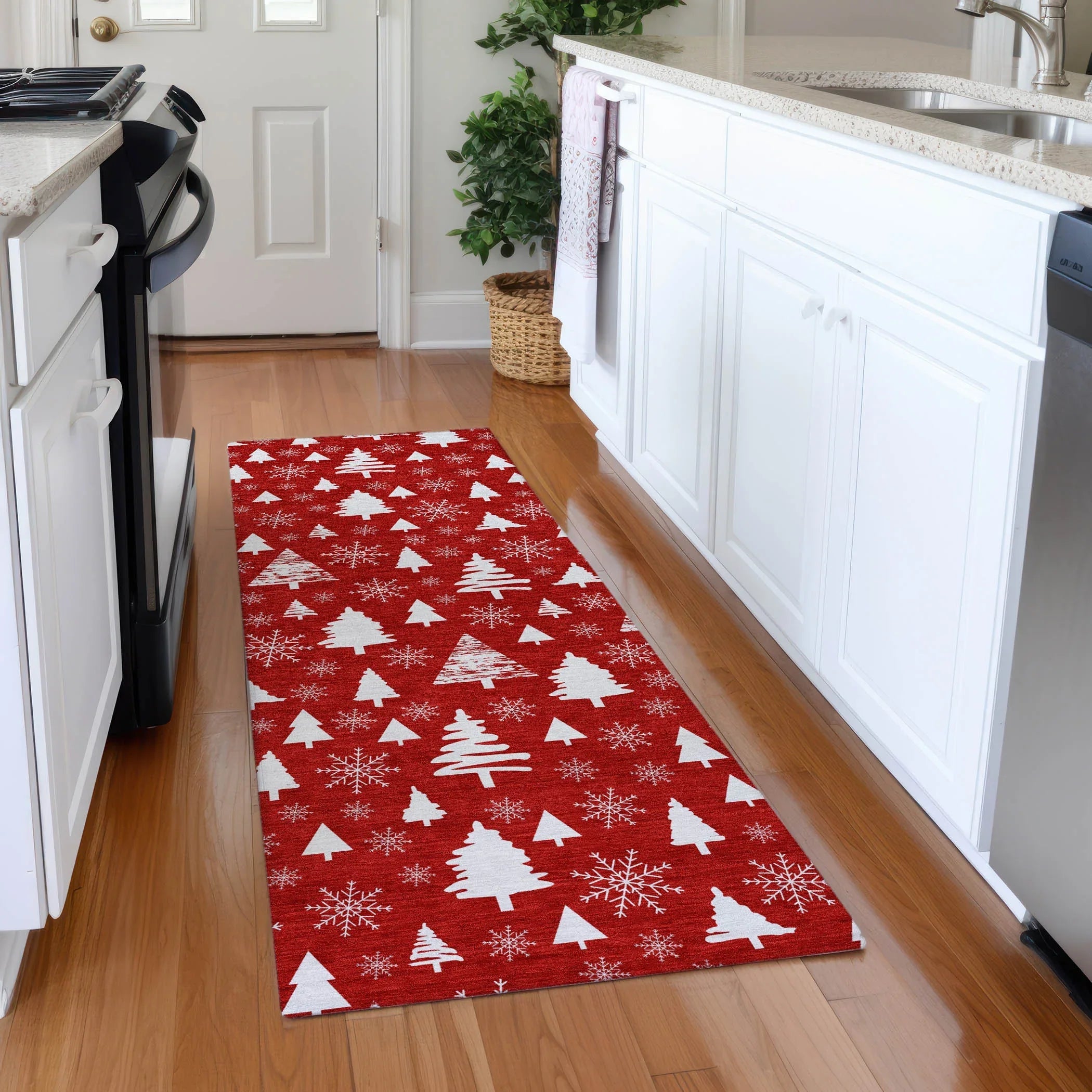 Addison Rugs Paelor Red Washable Indoor-Outdoor Rug