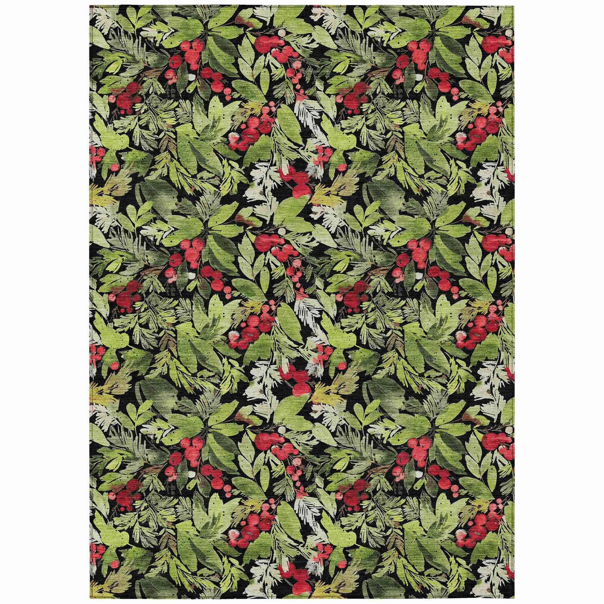 Addison Rugs Paelora Black Washable Indoor-Outdoor Rug