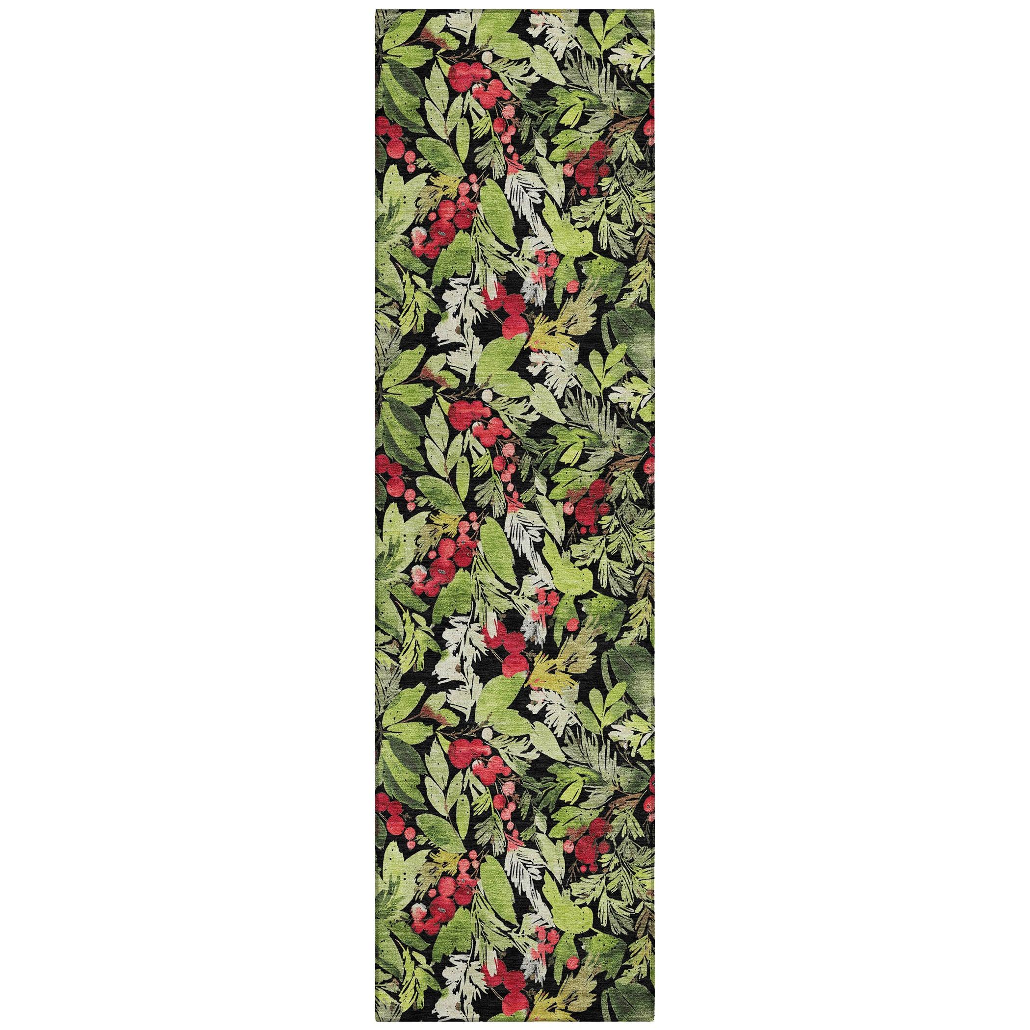 Addison Rugs Paelora Black Washable Indoor-Outdoor Rug