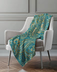 Addison Rugs Paisley Teal Washable Indoor-Outdoor Rug