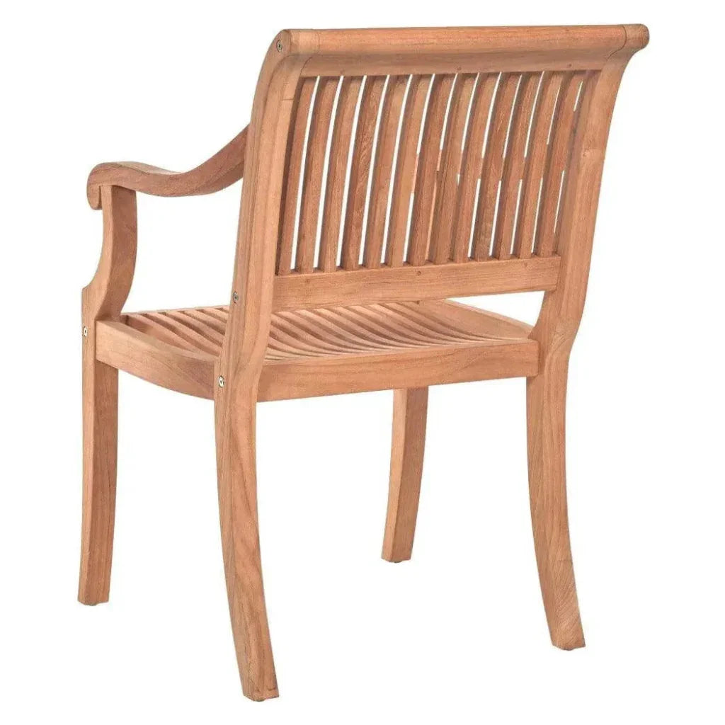 HiTeak Palm Teak Outdoor Dining Armchair