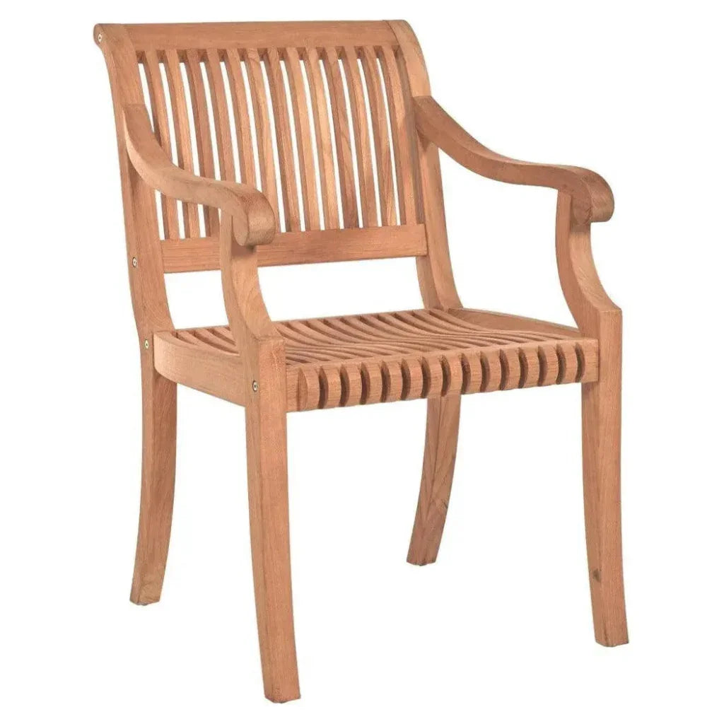 HiTeak Palm Teak Outdoor Dining Armchair