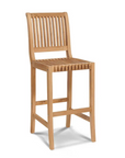 HiTeak Palm Teak Patio Round Bar Height Bar Set 3 PC