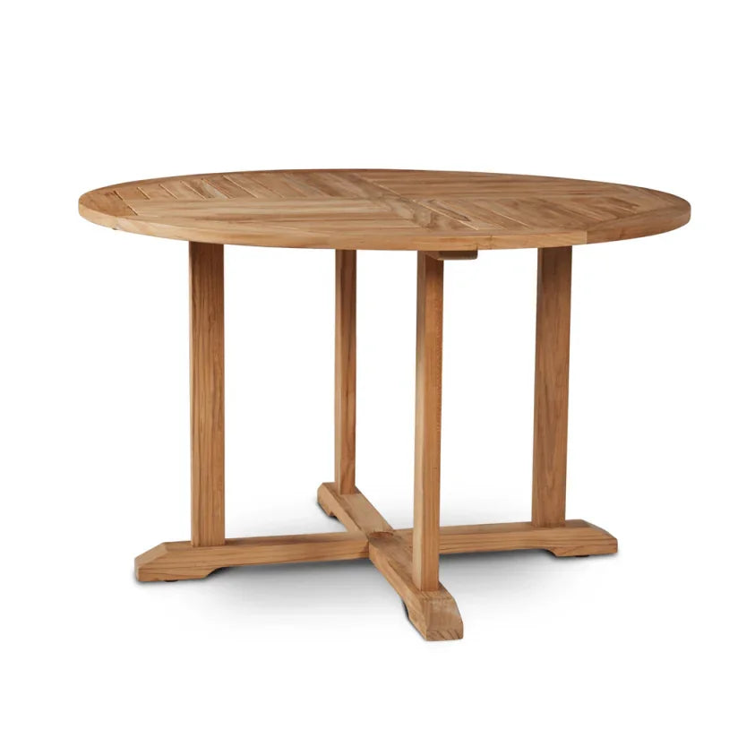 HiTeak Palm Teak Patio Round Dining Set 5 PC