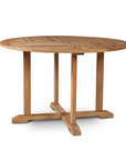 HiTeak Palm Teak Patio Round Dining Set 5 PC