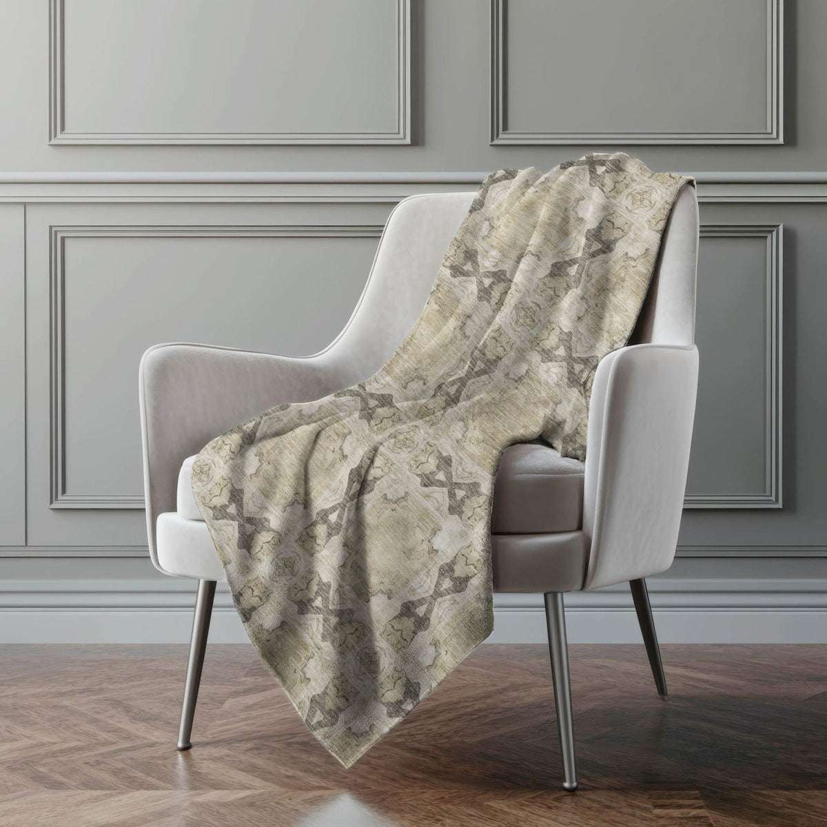 Addison Rugs Panel Brown Washable Indoor-Outdoor Rug
