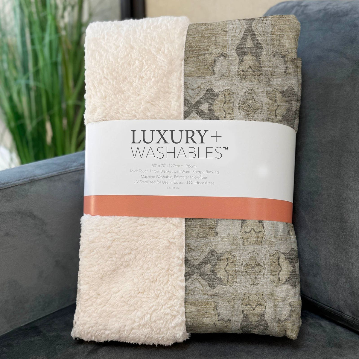 Addison Rugs Panel Brown Washable Indoor-Outdoor Rug