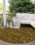 Addison Rugs Panel Chocolate Washable Indoor-Outdoor Rug