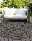 Addison Rugs Panel Grey Washable Indoor-Outdoor Rug