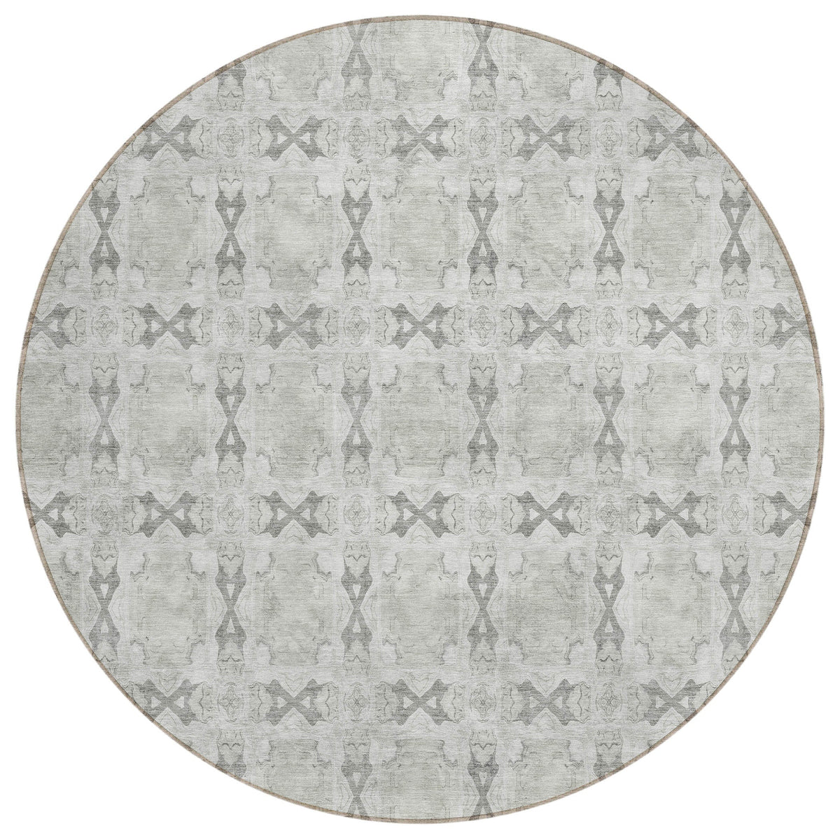 Addison Rugs Panel Ivory Washable Indoor-Outdoor Rug