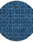 Addison Rugs Panel Navy Washable Indoor-Outdoor Rug