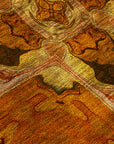 Addison Rugs Panel Orange Washable Indoor-Outdoor Rug