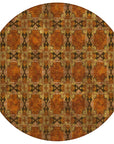 Addison Rugs Panel Orange Washable Indoor-Outdoor Rug