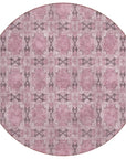 Addison Rugs Panel Pink Washable Indoor-Outdoor Rug