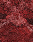 Addison Rugs Panel Red Washable Indoor-Outdoor Rug
