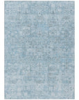 Addison Rugs Parallel Bands Blue Washable Indoor-Outdoor Rug