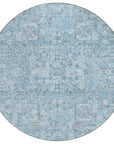 Addison Rugs Parallel Bands Blue Washable Indoor-Outdoor Rug
