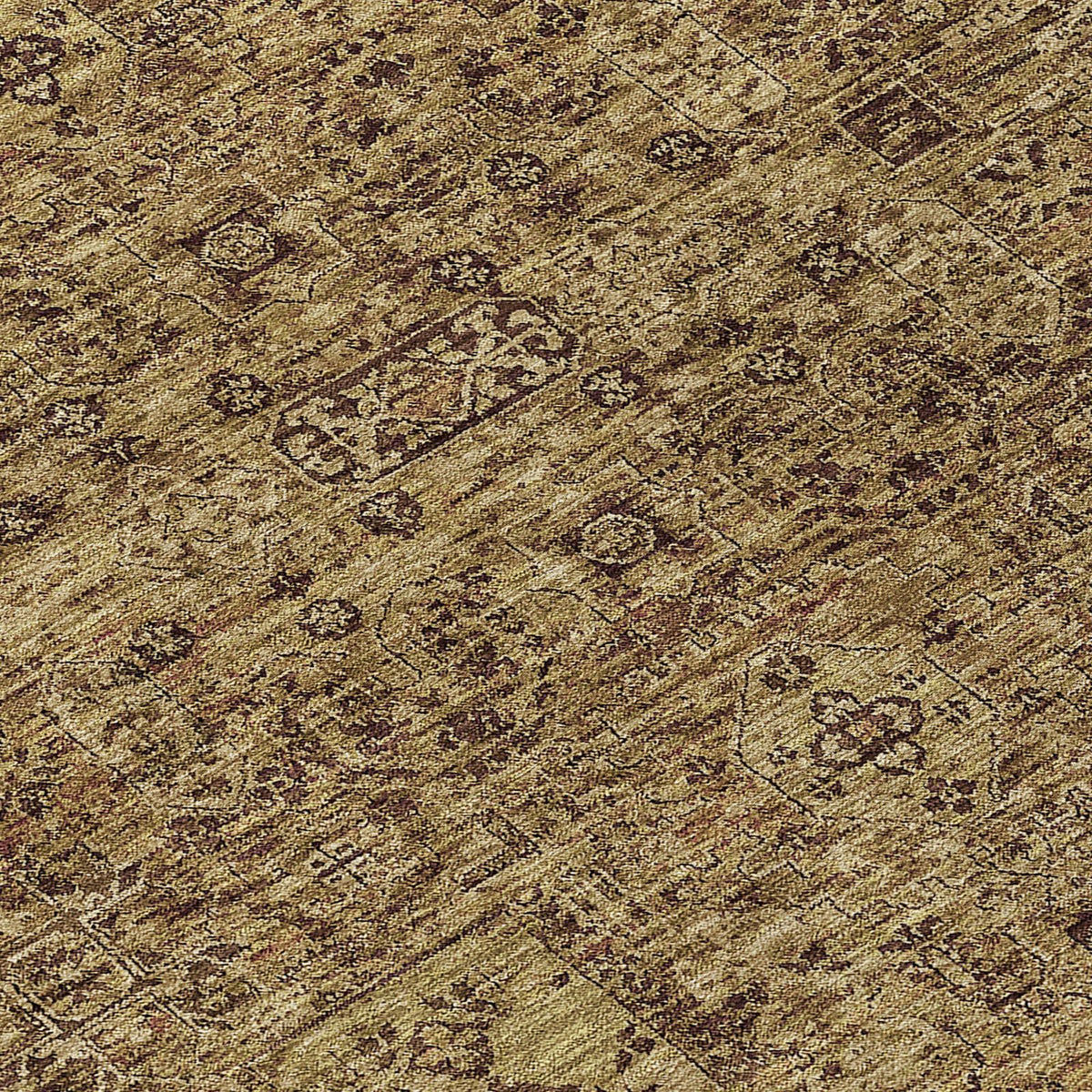 Addison Rugs Parallel Bands Brown Washable Indoor-Outdoor Rug