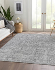 Addison Rugs Parallel Bands Grey Washable Indoor-Outdoor Rug