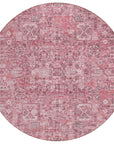 Addison Rugs Parallel Bands Pink Washable Indoor-Outdoor Rug