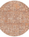 Addison Rugs Parallel Bands Salmon Washable Indoor-Outdoor Rug
