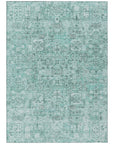 Addison Rugs Parallel Bands Teal Washable Indoor-Outdoor Rug