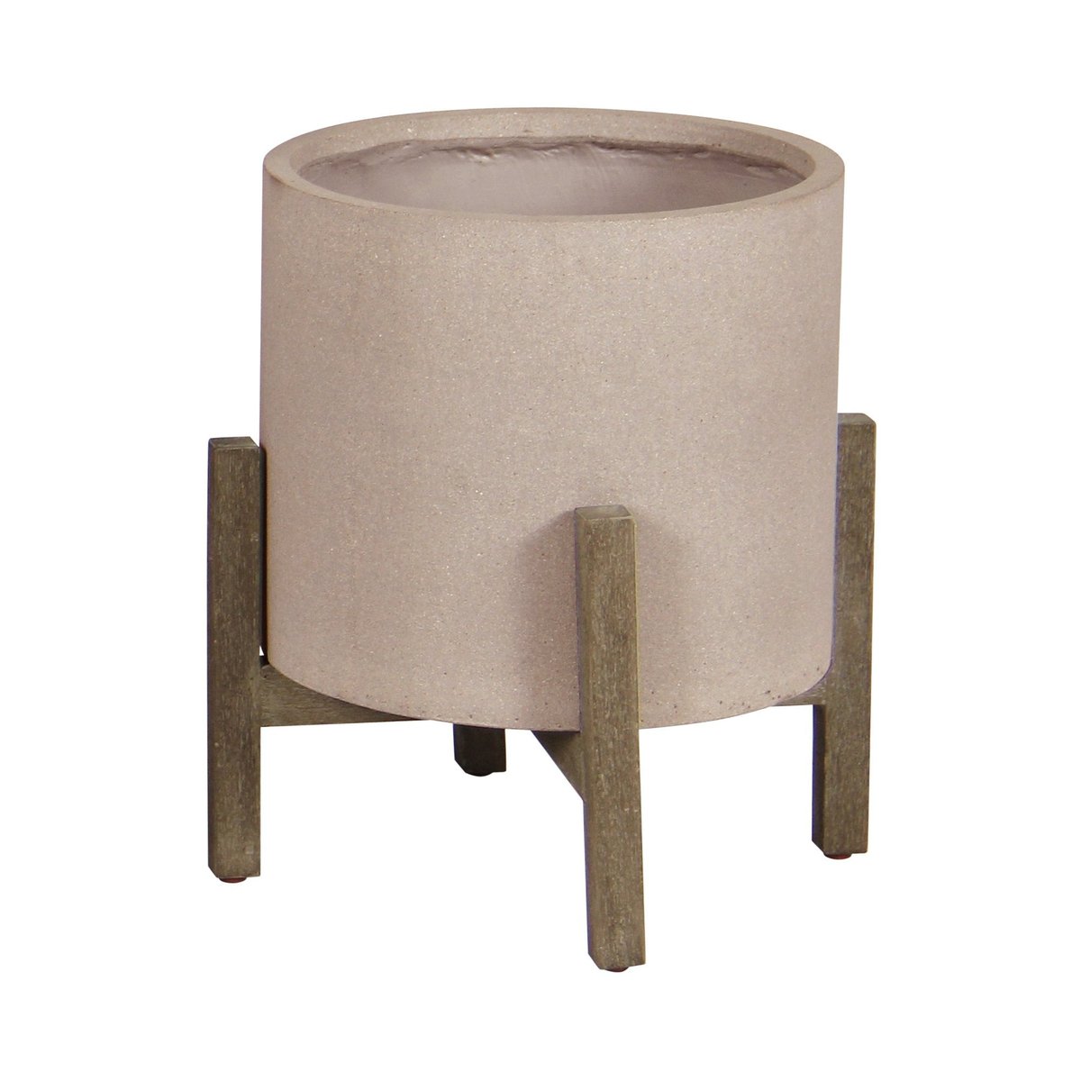LH Home Patio 18"H Ficonstone Outdoor Standing Pot