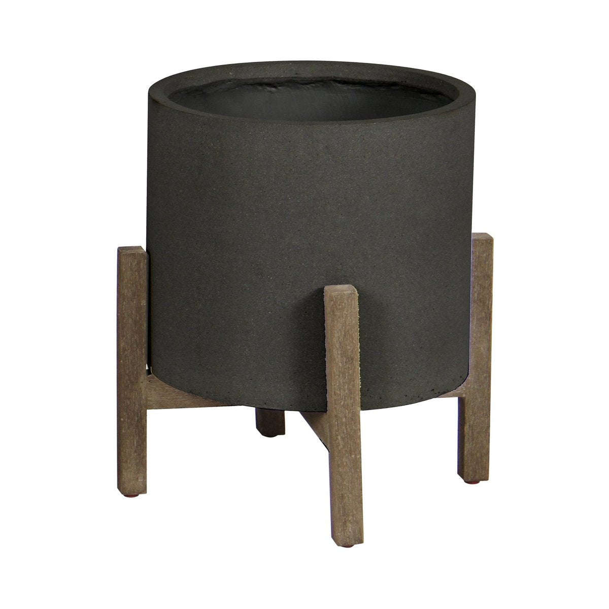LH Home Patio 18"H Ficonstone Outdoor Standing Pot