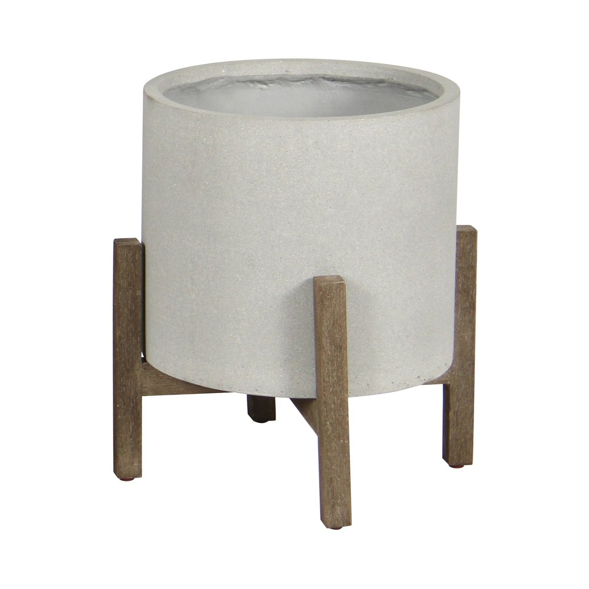 LH Home Patio Ficonstone Round Outdoor Standing Pot