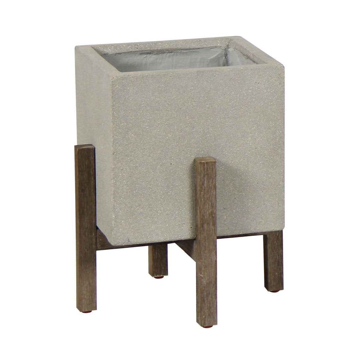 LH Home Patio Ficonstone Square Outdoor Standing Pot