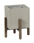 LH Home Patio Ficonstone Square Outdoor Standing Pot