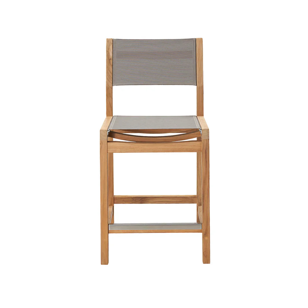 HiTeak Pearl Teak Outdoor Counter Height Stool