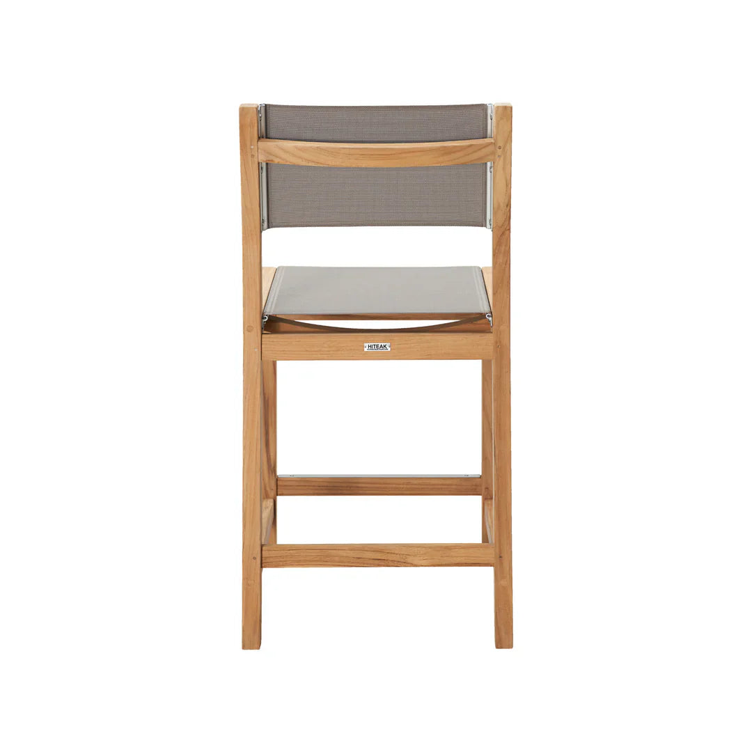 HiTeak Pearl Teak Outdoor Counter Height Stool