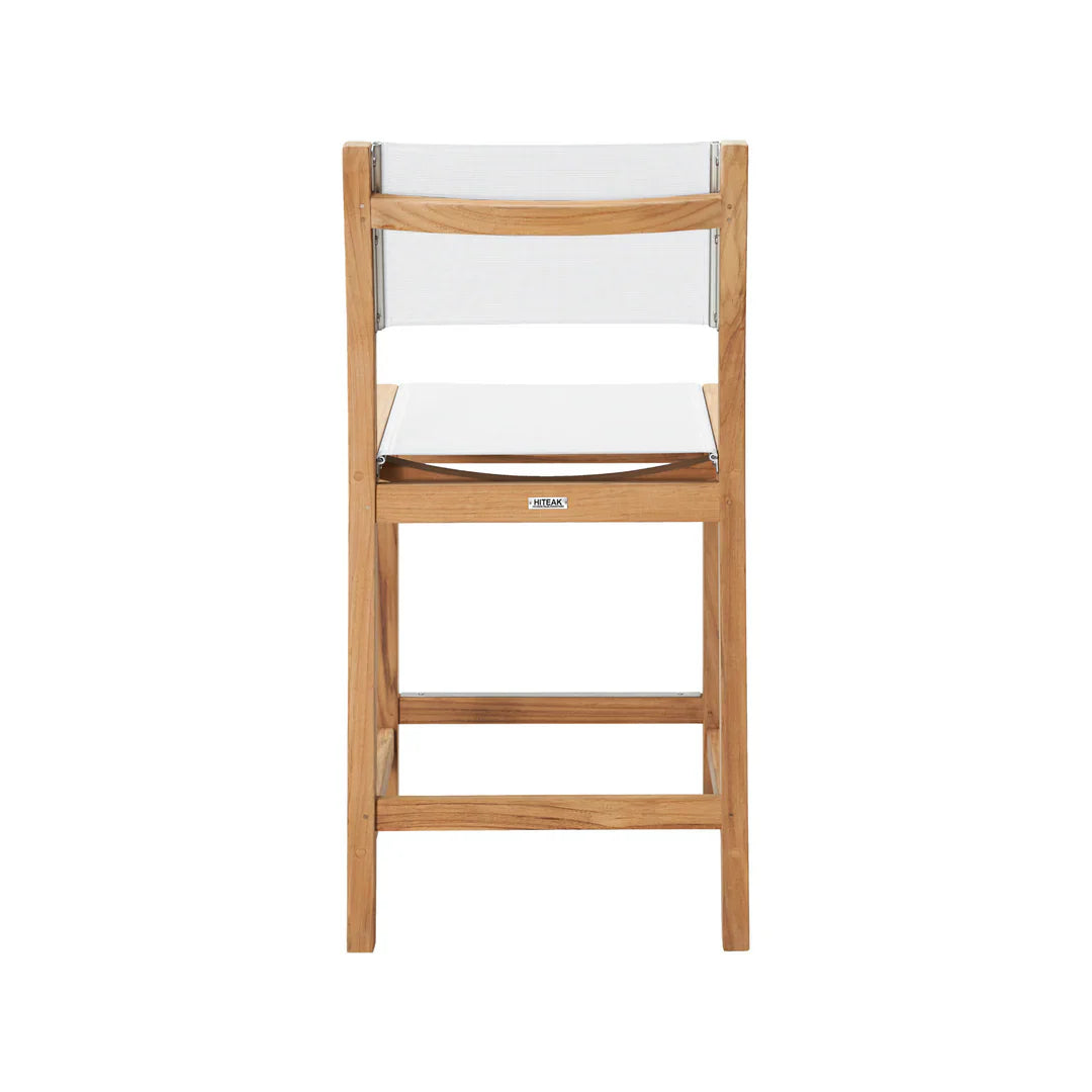 HiTeak Pearl Teak Outdoor Counter Height Stool