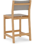 HiTeak Pearl Teak Outdoor Counter Height Stool