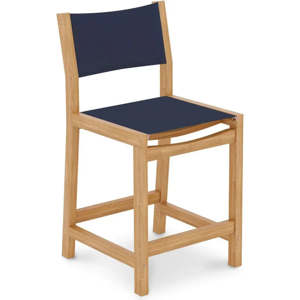 HiTeak Pearl Teak Outdoor Counter Height Stool