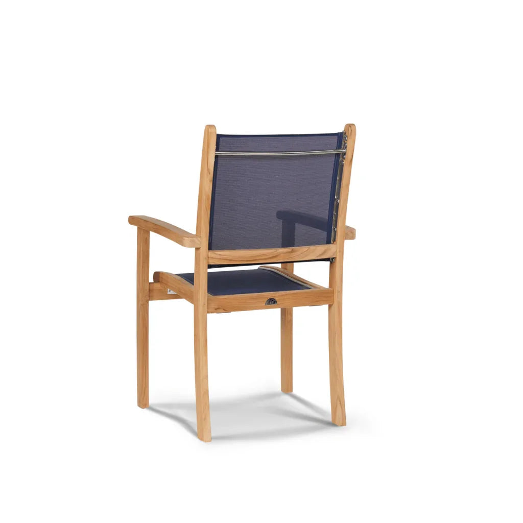 HiTeak Pearl Teak Patio Square Dining Set 5PC