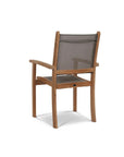 HiTeak Pearl Teak Patio Square Dining Set 5PC