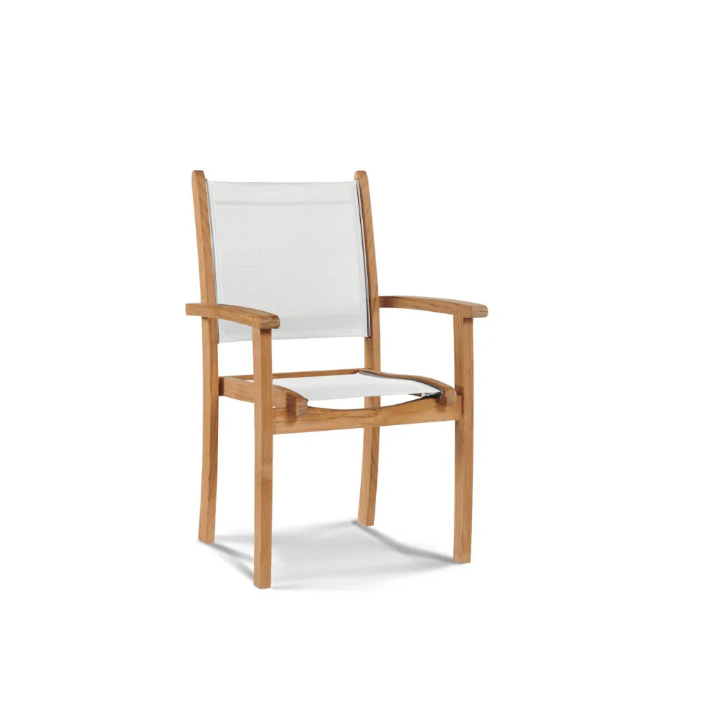 HiTeak Pearl Teak Patio Square Dining Set 5PC