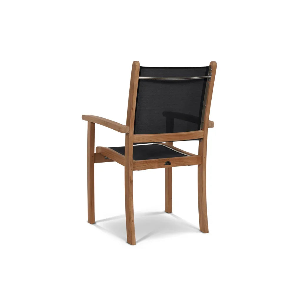 HiTeak Pearl Teak Patio Square Dining Set 5PC