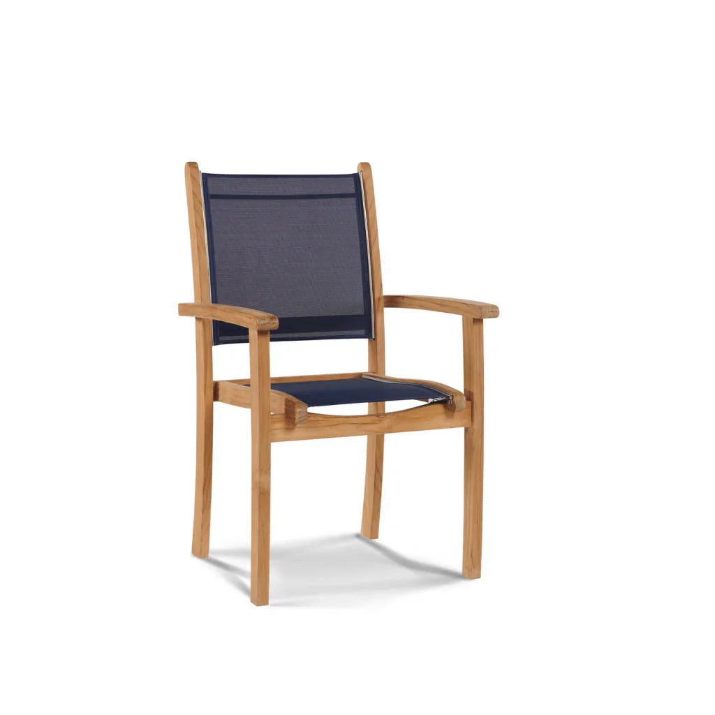 HiTeak Pearl Teak Patio Square Dining Set 5PC
