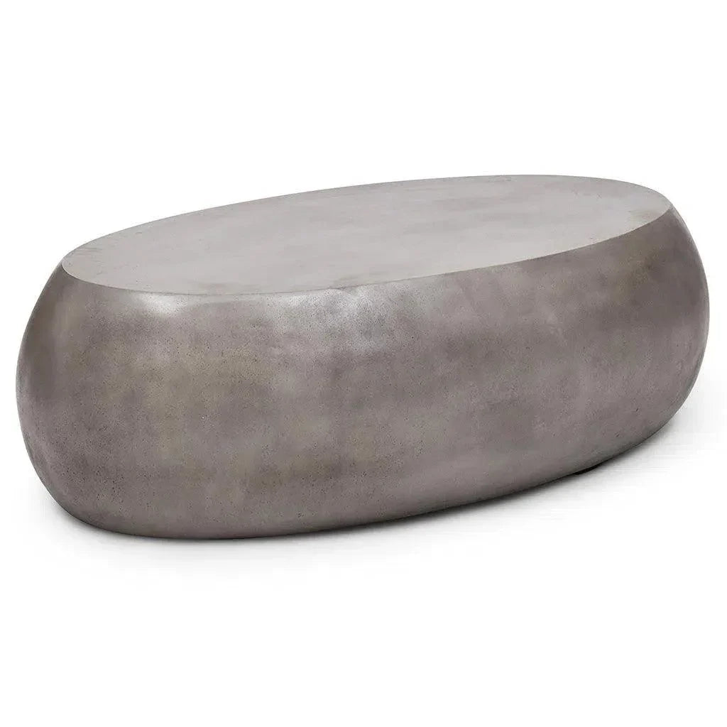 Urbia Pebble Fiber Reinforced Concrete Oval Coffee Table
