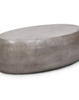 Pebble Fiber Reinforced Concrete Oval Coffee Table