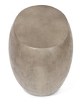 Pebble Fiber Reinforced Concrete Oval End Table