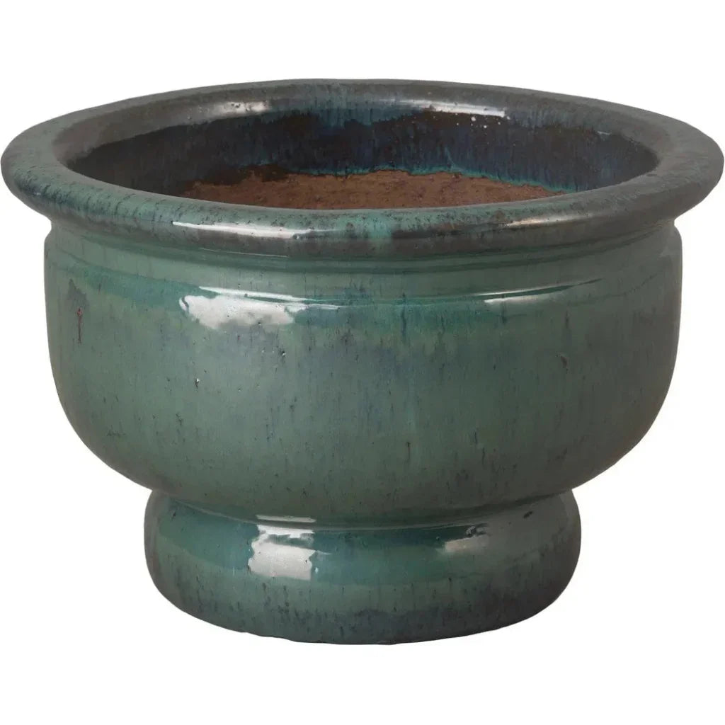 Emissary Pedestal Bowl Looked Outdoor Planter