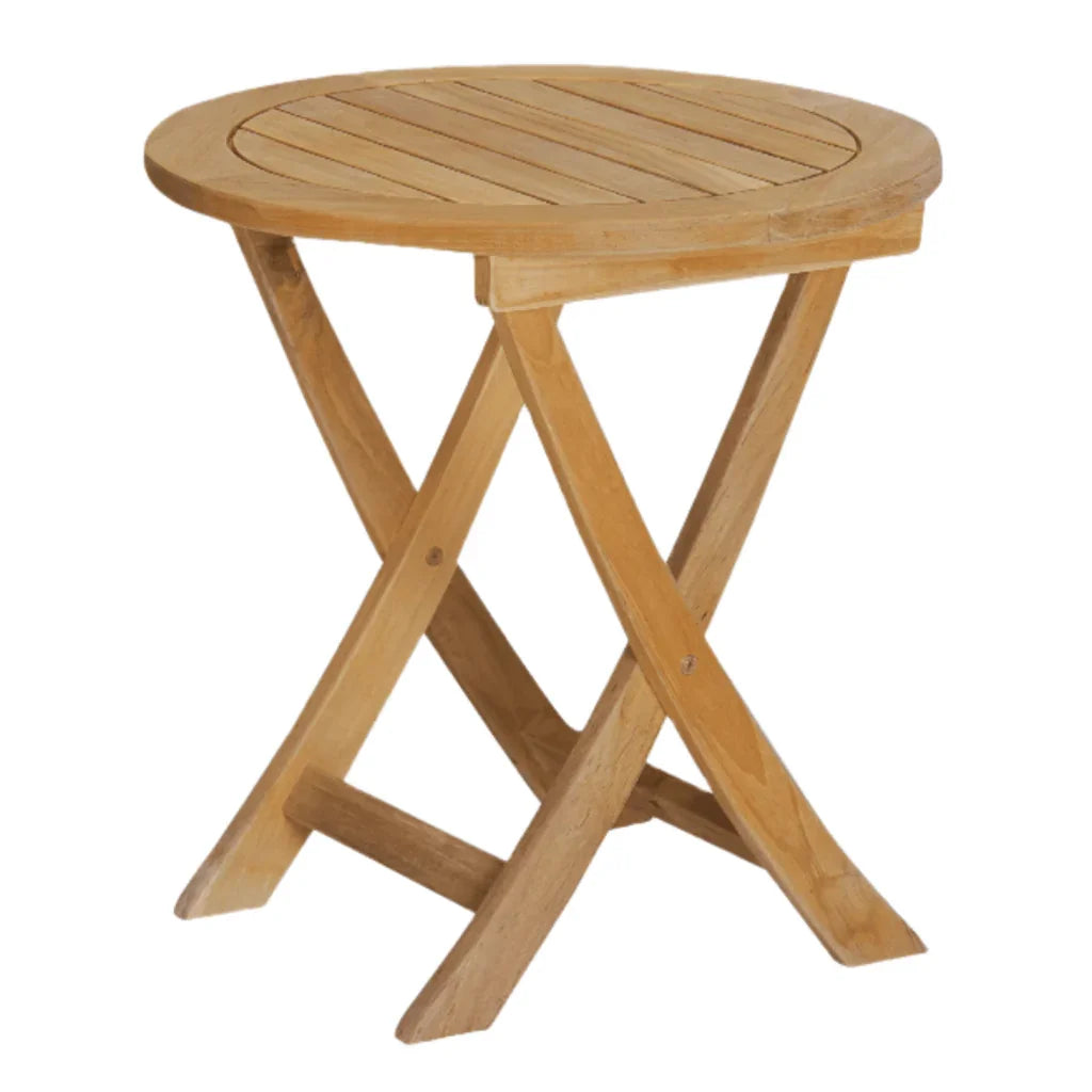 HiTeak Perrie Teak Patio Round Side Table