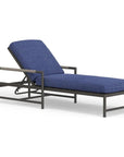 Pietra Adjustable Backrest Outdoor Chaise-Outdoor Chaises-Sunset West-Echo Midnight-LOOMLAN