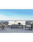 Sunset West Pietra Sunbrella Modern Outdoor Loveseat