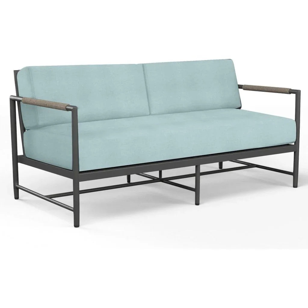 Sunset West Pietra Sunbrella Modern Outdoor Loveseat