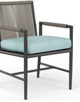 Sunset West Pietra Sunbrella Outdoor Dining Arm Chair 2PC